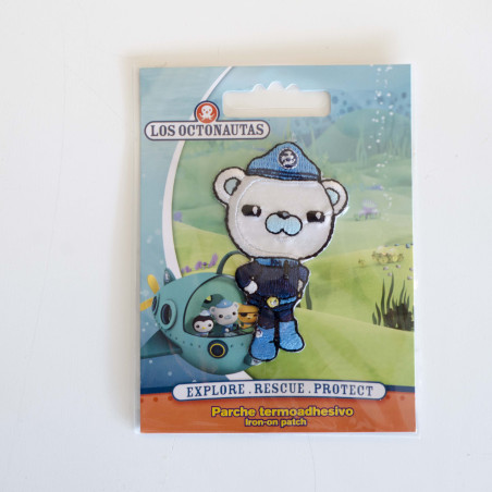 Sprutte- patruljen Kaptajn Barnacles  Broderet strygemærke 4x7 cm