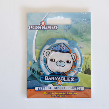 Sprutte-patruljen Kaptajn Barncles Broderet strygemærke  6x6,5 cm