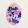 Minnie Mouse m/polkaprikker  Printet strygemærke 11x8 cm