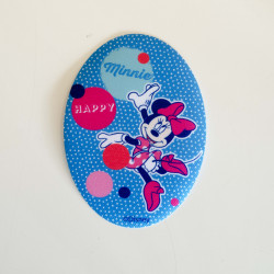 Minnie Mouse m/polkaprikker Printet strygemærke 11x8 cm