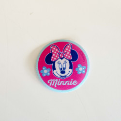 Minnie Mouse m/prikke Printet strygemærke Ø 6 cm