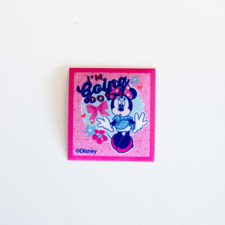 Minnie Mouse m/prikker Printet strygemærke 5,5x6 cm