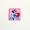 Minnie Mouse m/prikke Printet strygemærke 5,5x6 cm