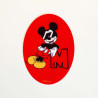 Mickey Mouse m/briller Printet strygemærke 11x8 cm