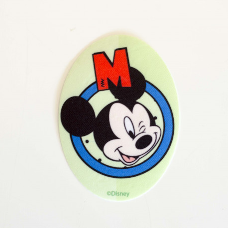 Mickey Mouse blinker Printet strygemærke 11x8 cm