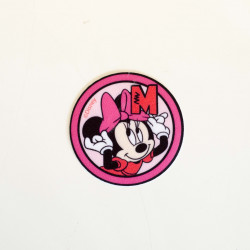 Minnie Mouse Printet strygemærke Ø 6.5 cm