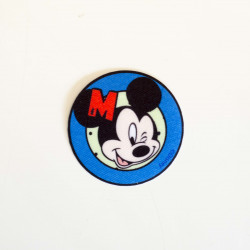 Mickey Mouse Printet strygemærke Ø 6.5 cm