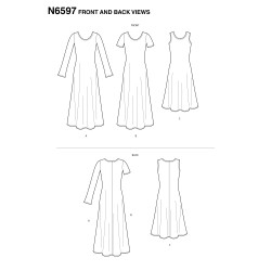 Sommerkjole New Look snitmønster 6597