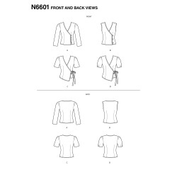 Bluse New Look snitmønster 6601