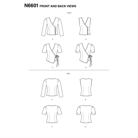Bluse New Look snitmønster 6601