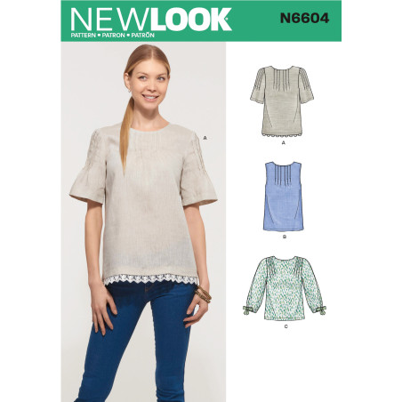 Bluse New Look snitmønster 6604