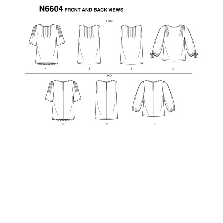 Bluse New Look snitmønster 6604