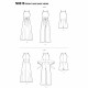 Buksedragt og kjole New look snitmønster 6616