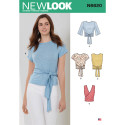 Bluse m/ 3/4 ærmer New Look snitmønster 6620