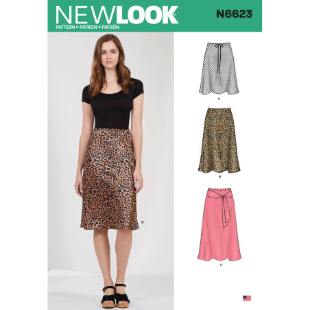 Nederdel New Look snitmønster 6623