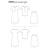 Nederdel bluse og kjole New look snitmønster 6626
