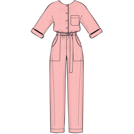 Jumpsuit og kjole Simplicity snitmønster 8907