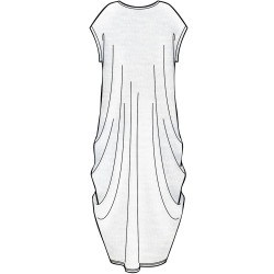 Kaftan også plusmode Simplicity Snitmønster 8911 A