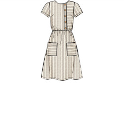 Sommerkjole Simplicity snitmønster 8914