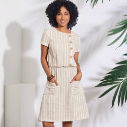 Sommerkjole Simplicity snitmønster 8914