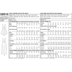 Kjole Simplicity snitmønster 8916