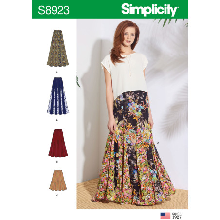 Nederdel Simplicity snitmønster 8923