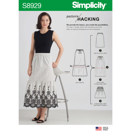 Nederdel Simplicity snitmønster 8929