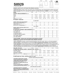 Nederdel Simplicity snitmønster 8929