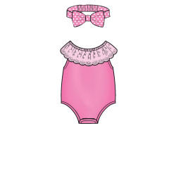 Body og hårbånd babytøj Simplicity snitmønster 8933