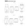 Body og hårbånd babytøj Simplicity snitmønster 8933