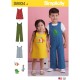 Kjole og heldragt børnetøj Simplicity snitmønster 8934