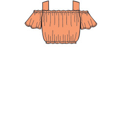 Top  bukser  og shorts pigetøj Simplicity snitmønster 8936