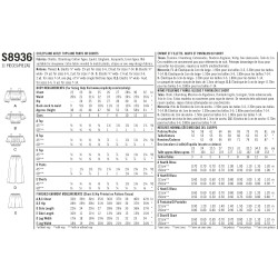 Top  bukser  og shorts pigetøj Simplicity snitmønster 8936