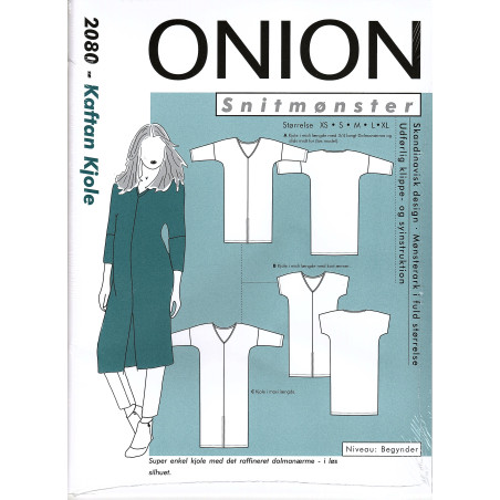 Kaftan kjole Onion snitmønster 2080