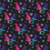 Trolls Poppy &  Kvist Jersey  sort  Digital print metervare