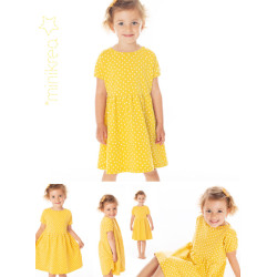 Kjole med skørt Minikrea snitmønster 33013