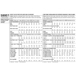 Bukser slank model snitmønster Simplicity 8957