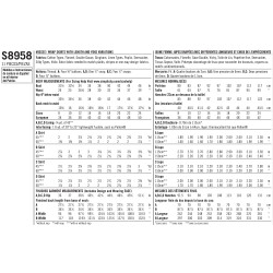 Slå-om nederdel også plusmode  snitmønster Simplicity 8958