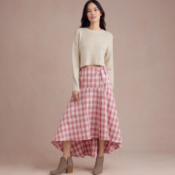 Slå-om nederdel også plusmode  snitmønster Simplicity 8958