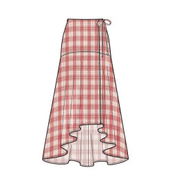 Slå-om nederdel også plusmode  snitmønster Simplicity 8958