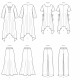 Kjole tunika og bukser snitmønster easy Simplicity 8960