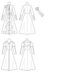 Voksen kostume Kappe m/hætte Simplicity snitmønster 8974