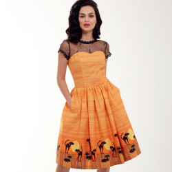 Voksen kostume Rackabilly kjole også plusmode  Simplicity snitmønster 8979