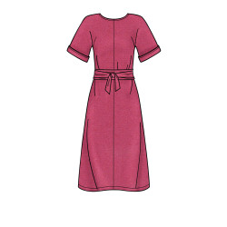 Kjole m/bælte Simplicity snitmønster 8981 easy