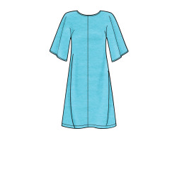 Kjole m/bælte Simplicity snitmønster 8981 easy