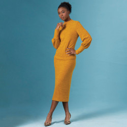 Kjole nederdel og sweater Simplicity snitmønster 8982