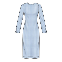 Kjole nederdel og sweater Simplicity snitmønster 8982