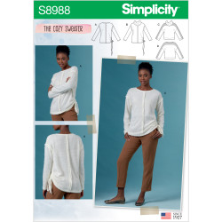 Sweater Simplicity snitmønster 8988
