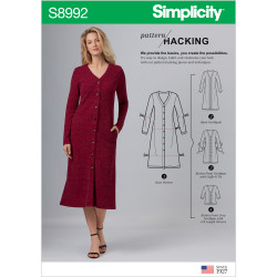 Sweater og kjole Simplicity snitmønster 8992