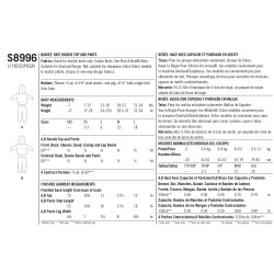 Babytøj hættetrøje og buser Simplicity snitmønster 8996